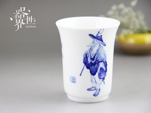 器世界 漁樵耕讀手繪青花茶具中的文藝與哲思